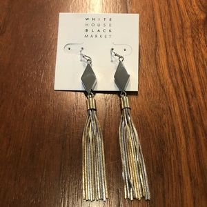 Gold and Silver tassel earrings